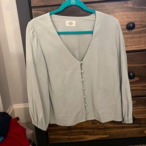 Marine layer 3/4 sleeve button up blouse